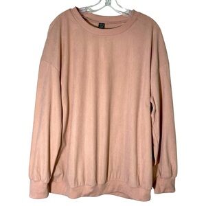 SHEIN Light Pink Crew Neck Sweater XL